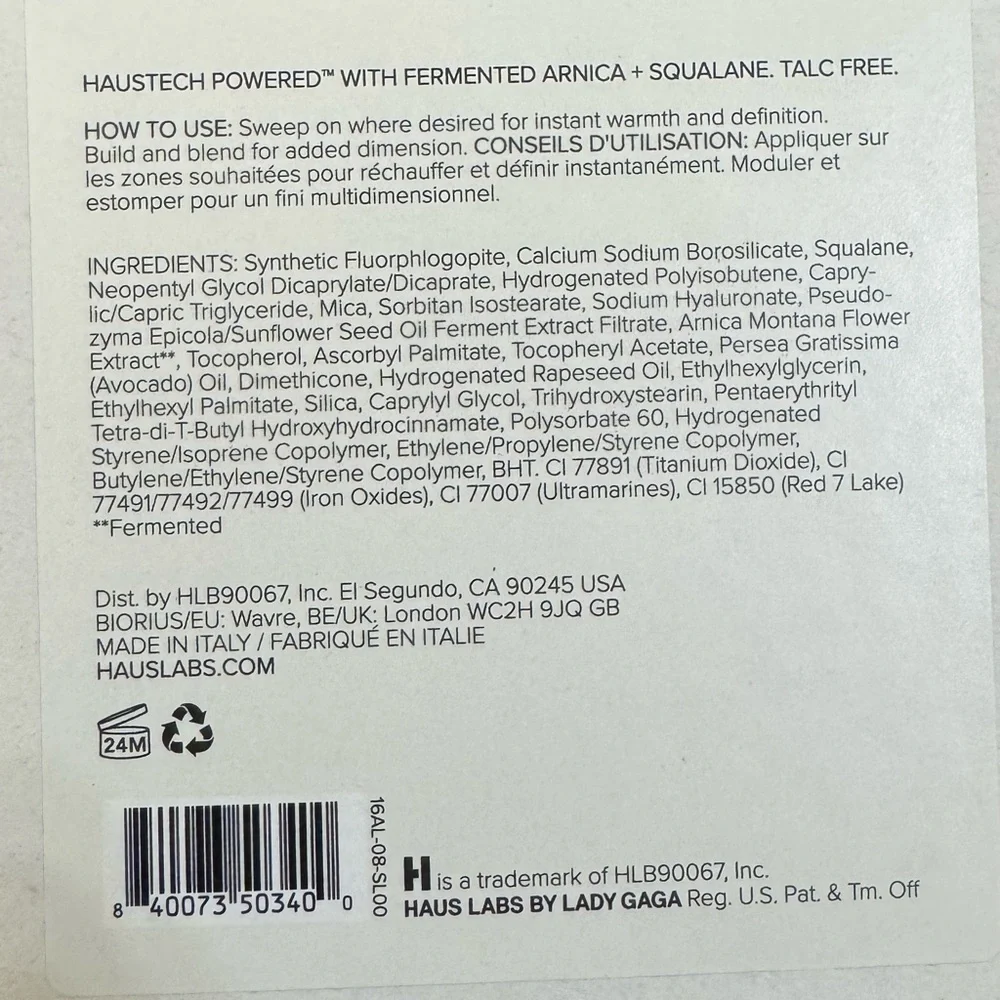 HAUS LABS Glowing Bronze Power Sculpt Velvet Bronzer - medium level 8